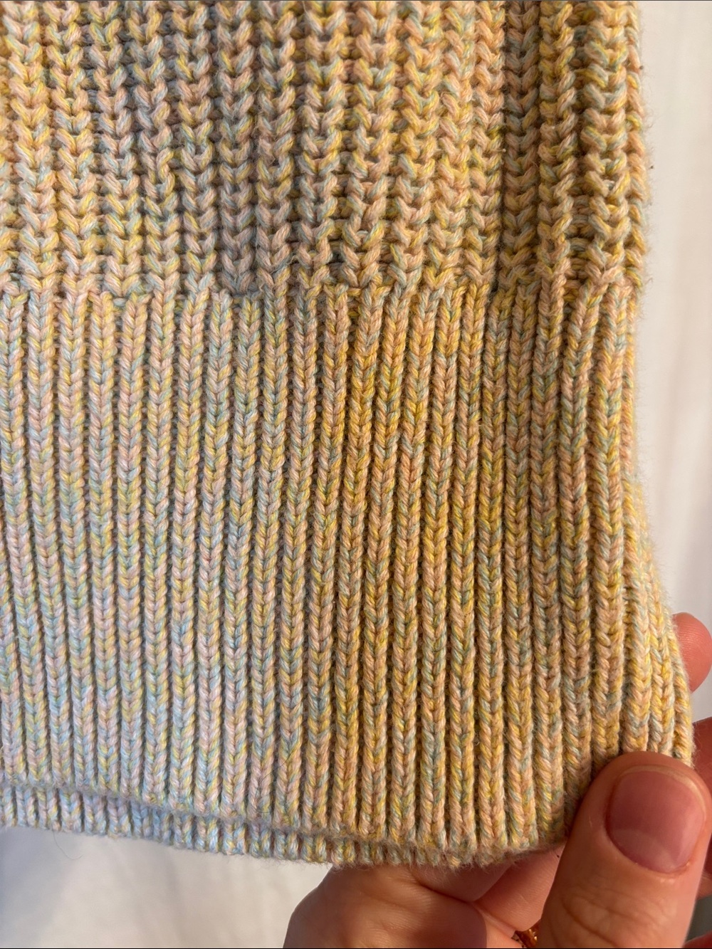 Universal Thread Yellow Ribbed Crewneck Sweater - Picture 4 of 4